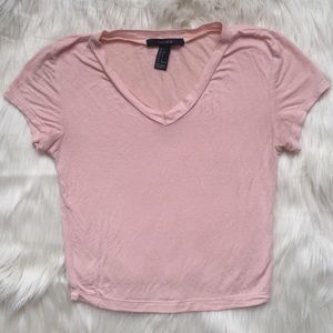 V neck crop top